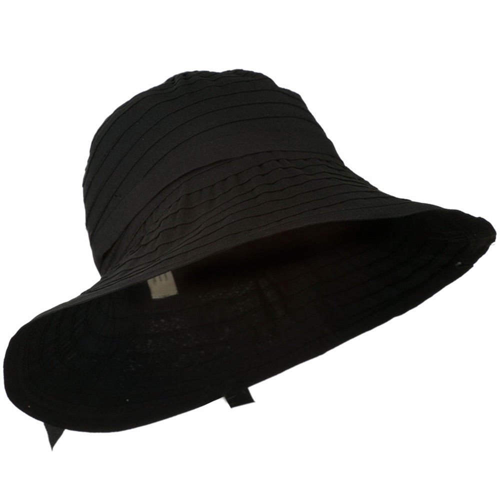 Women's Bucket Shaped Hat with Ribbon