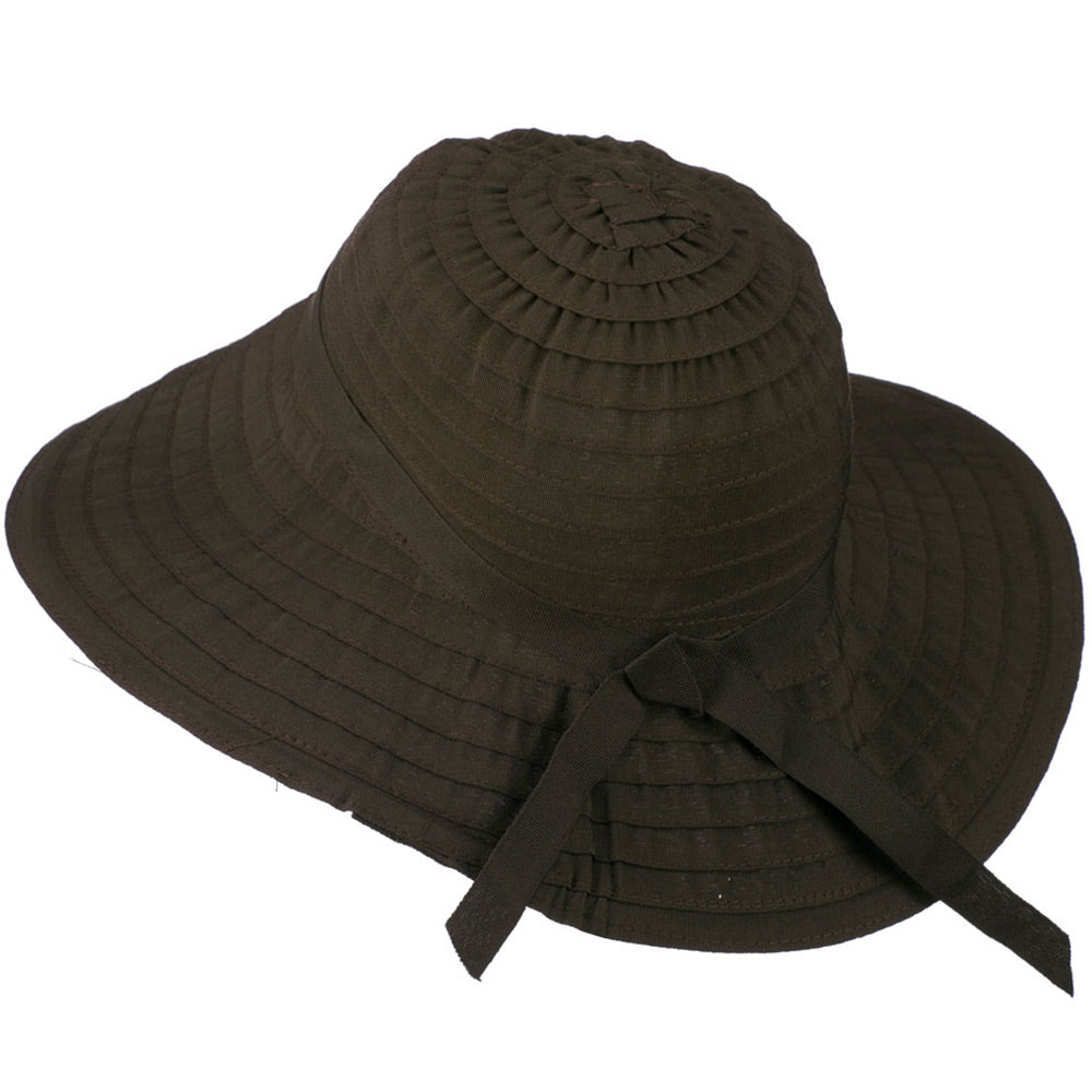 Women's Bucket Shaped Hat with Ribbon