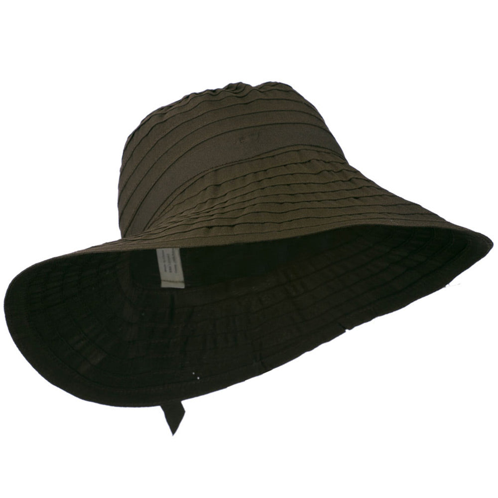 Women's Bucket Shaped Hat with Ribbon