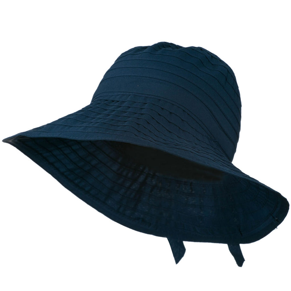 Women's Bucket Shaped Hat with Ribbon