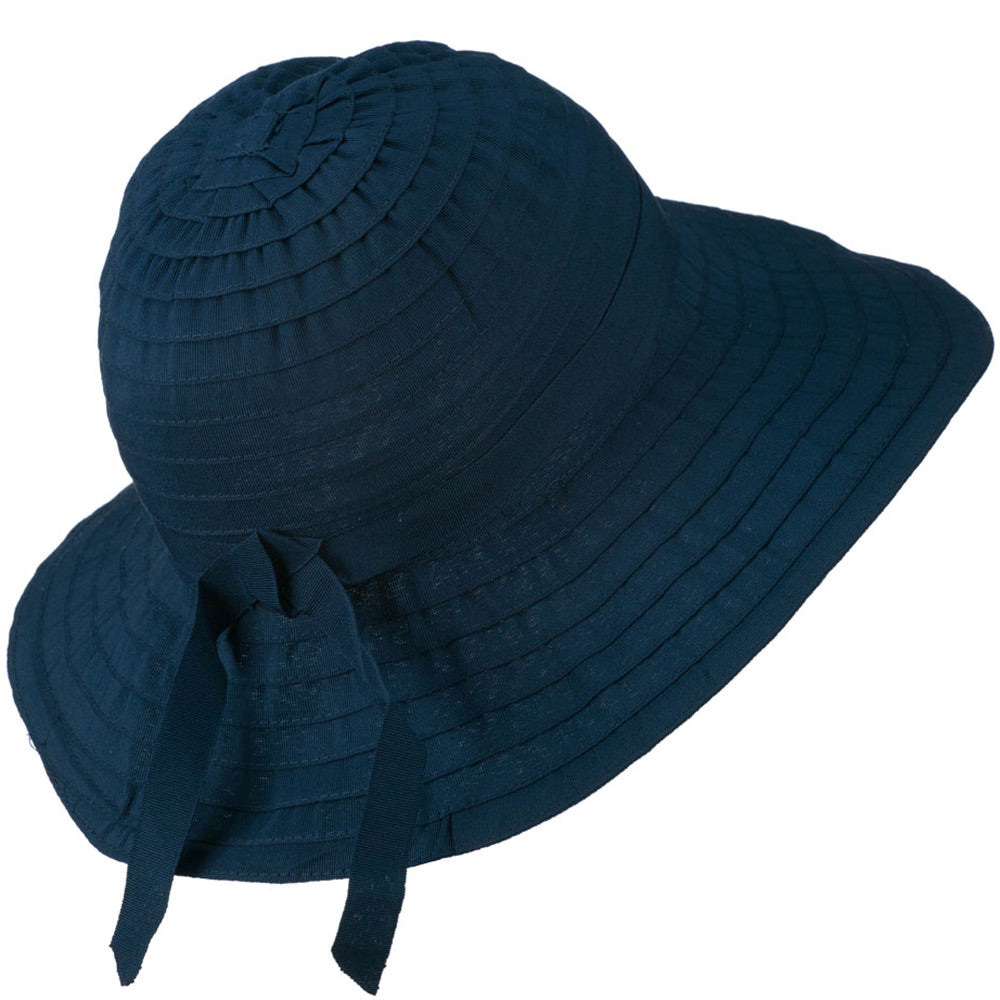 Women's Bucket Shaped Hat with Ribbon