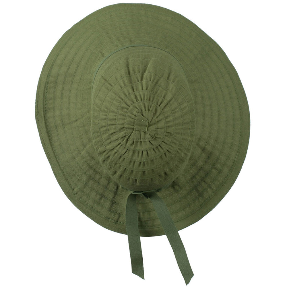 Women's Bucket Shaped Hat with Ribbon