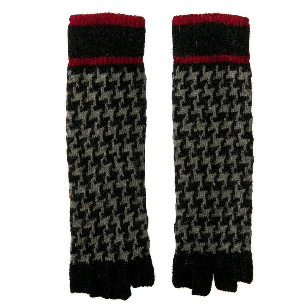 14 Inches Herringbone Fingerless Glove