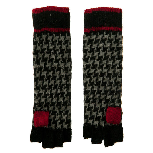 14 Inches Herringbone Fingerless Glove