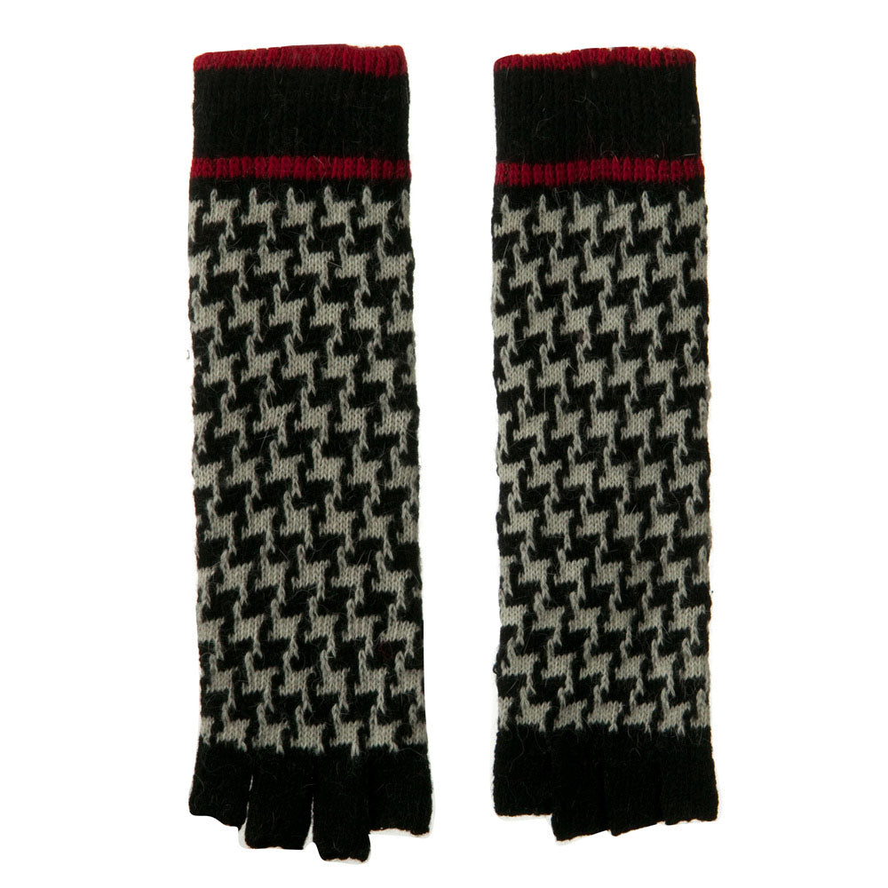 14 Inches Herringbone Fingerless Glove
