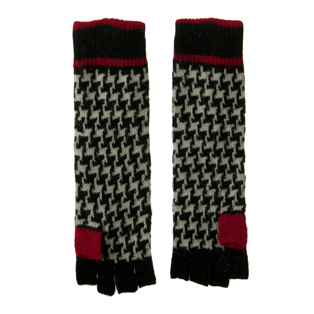 14 Inches Herringbone Fingerless Glove