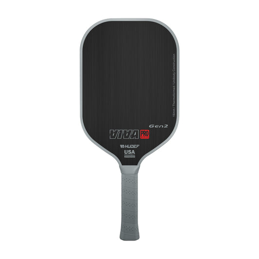 Hudef Viva Pro™ Gen2 Elongated Thermoformed Pickleball Paddle (Carbon Fiber) (Includes paddle cover)