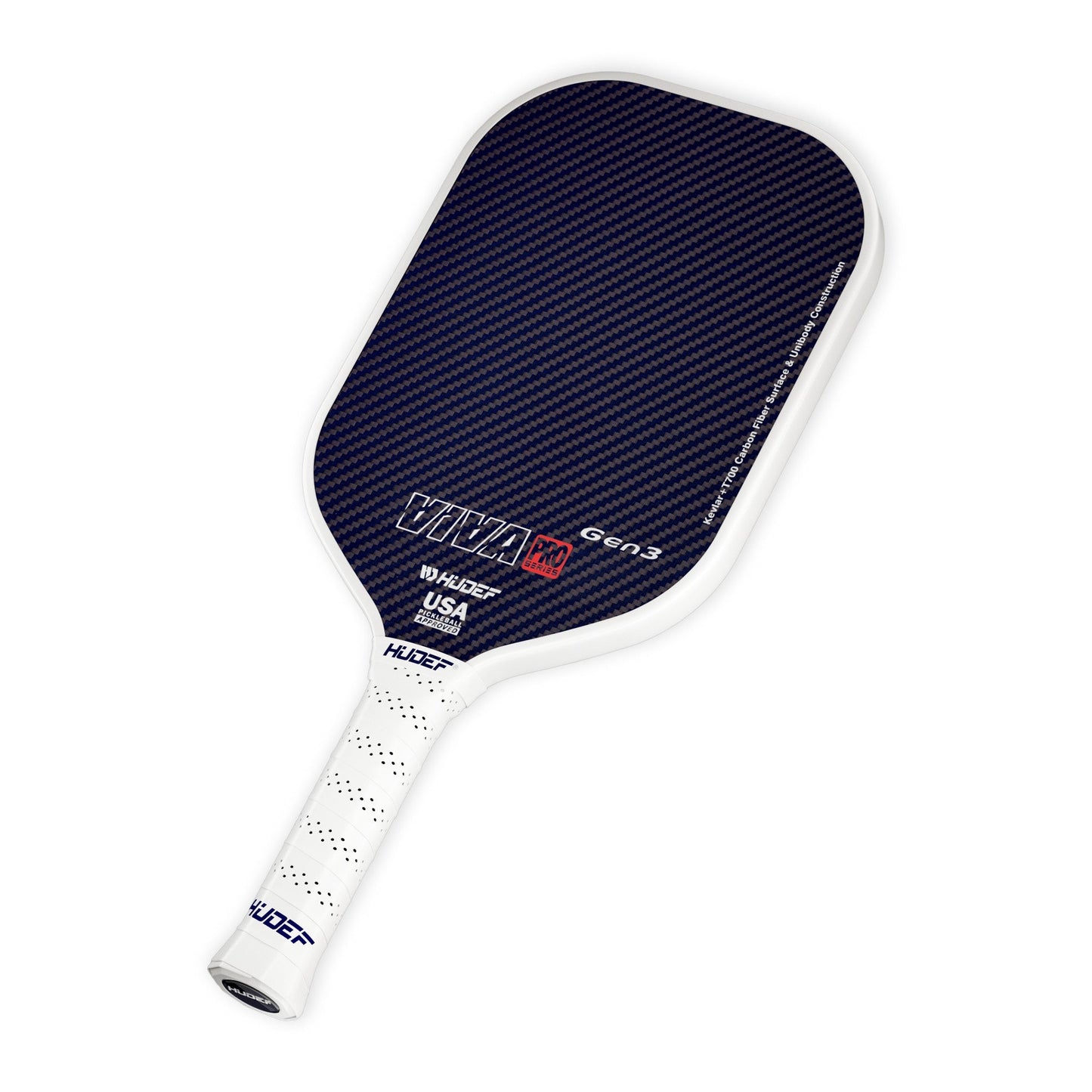 Hudef Viva Pro™ Gen3 Thermoformed Elongated Pickleball Paddle (Kevlar)