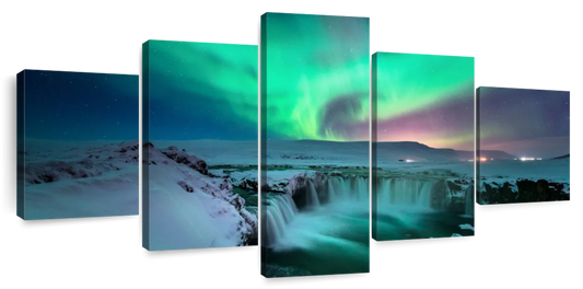Green Aurora Borealis Wall Art