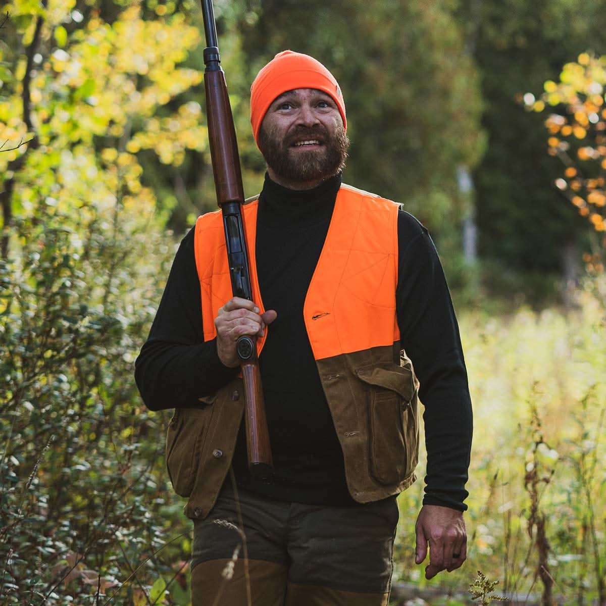 Midweight Men's Wool Turtleneck - 100% Merino Wool