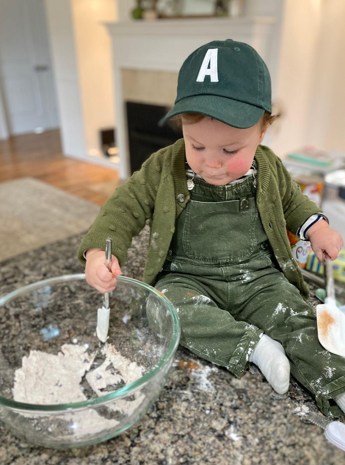 Hunter Green Letter Baseball Hat