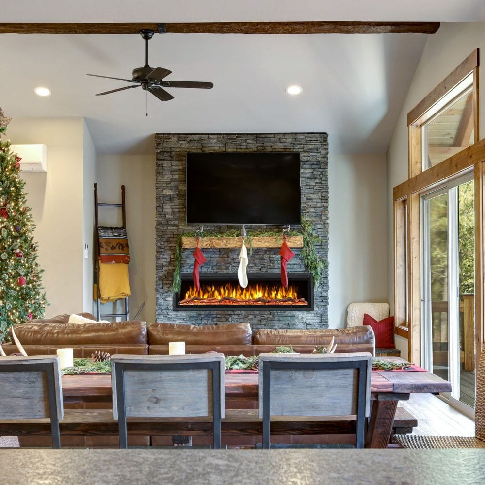 Huntington Fireplaces Sparkling Series Built-In/Wall Mounted Electric Fireplace