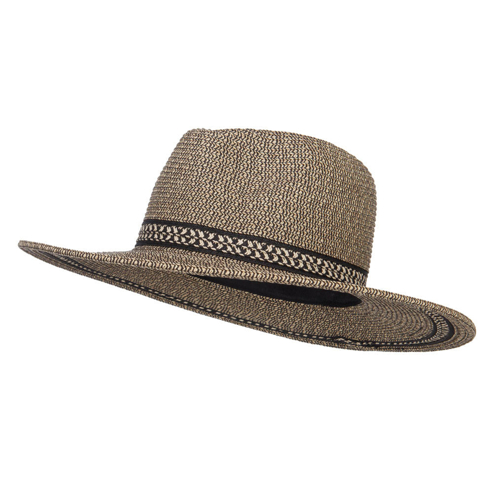 UPF 50+ Fedora Crown Herringbone Braid Hat