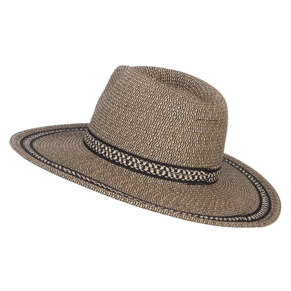 UPF 50+ Fedora Crown Herringbone Braid Hat