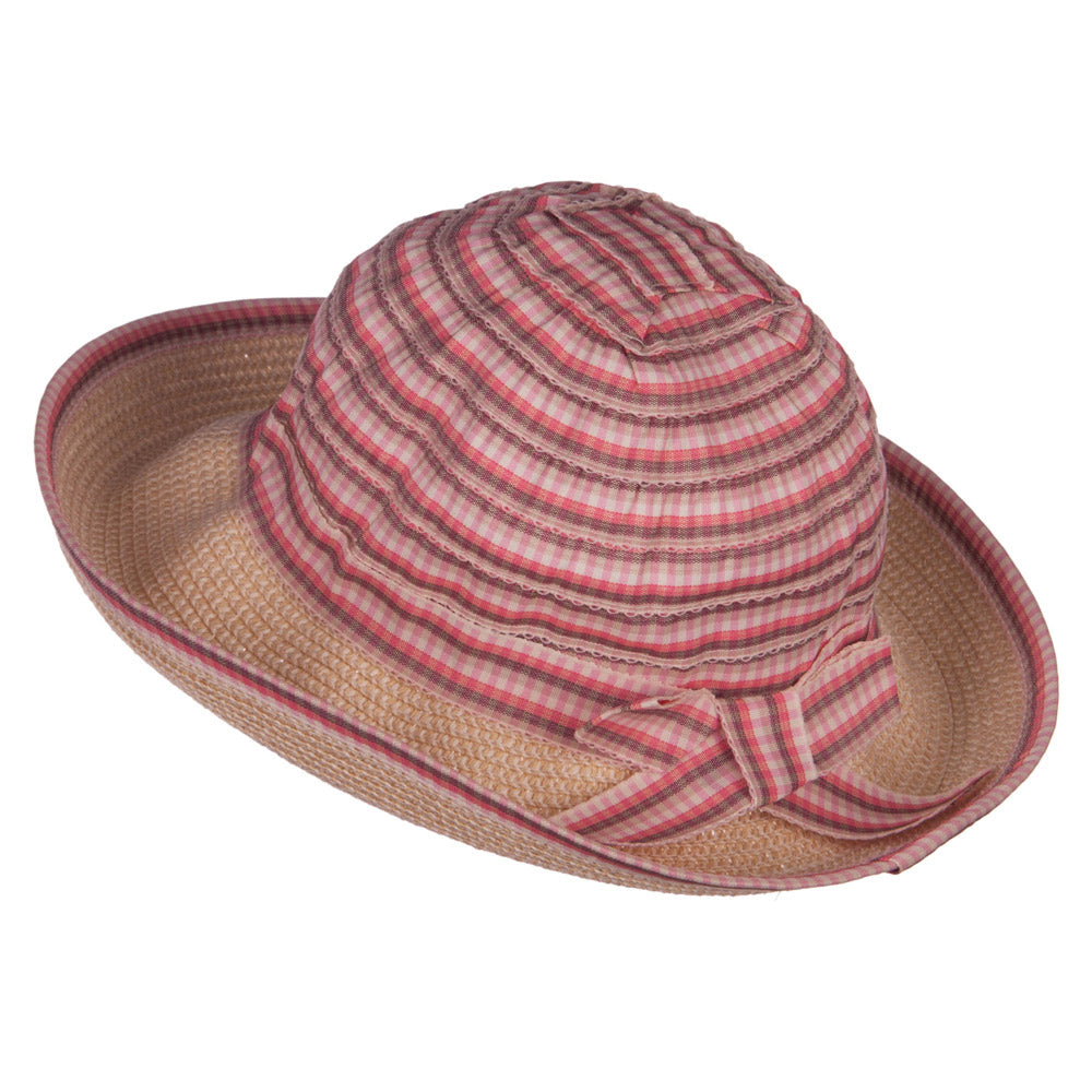 Girl's UPF 50+ Plaid Tweed Bucket Hat
