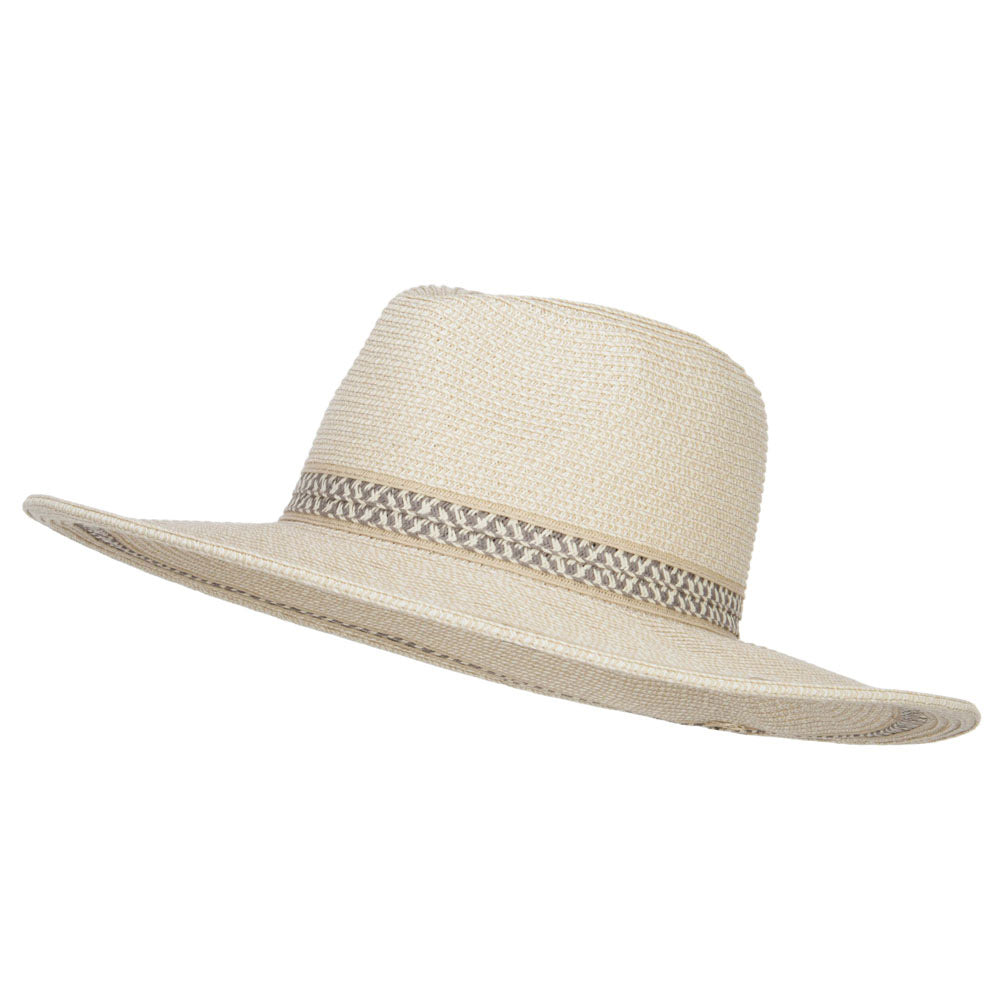 UPF 50+ Fedora Crown Herringbone Braid Hat