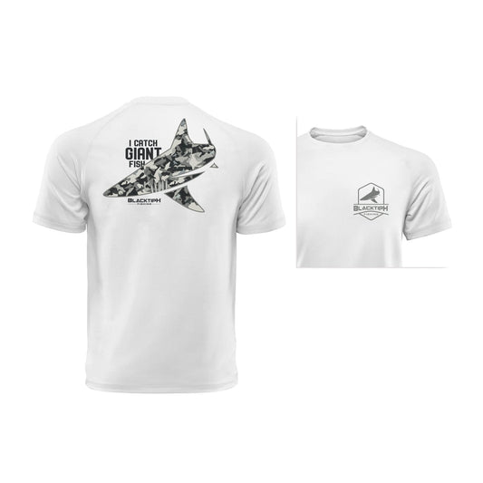 I Catch Giant Fish Lifestyle Cotton Blend T-Shirt