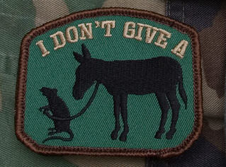 I Don't Give a Rat's Ass Morale Patch - Mil-Spec Monkey