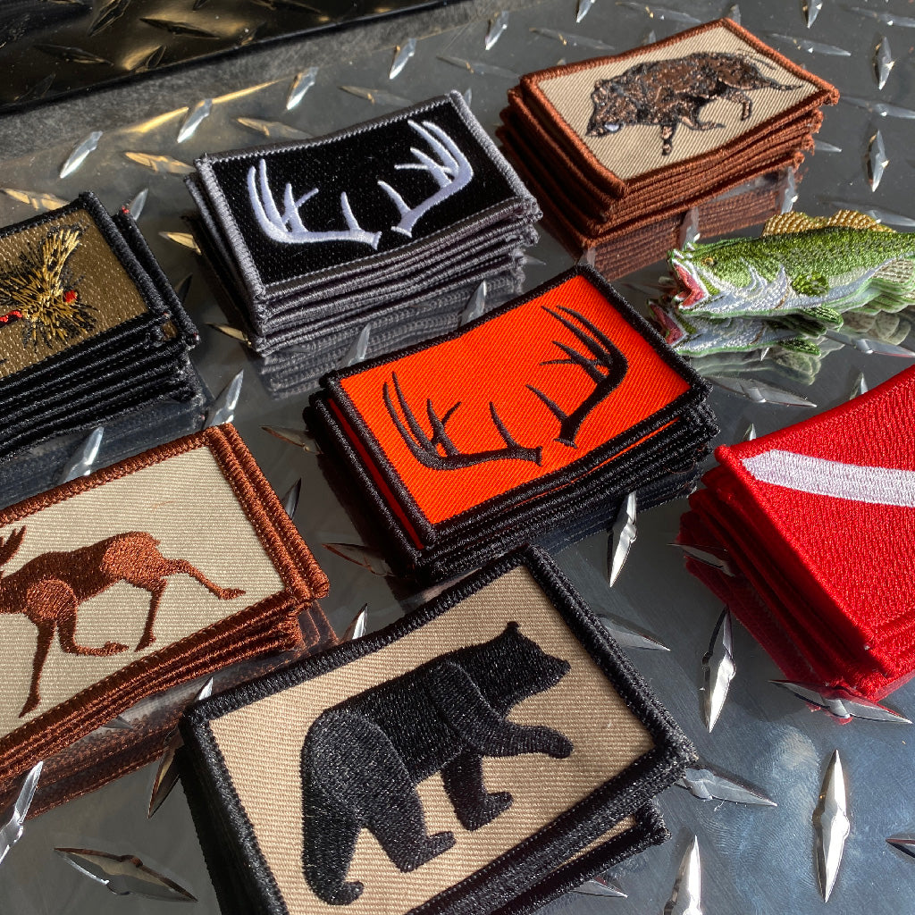 WILDLIFE/SPORTSMAN -Iron-On/Sew-On Patches