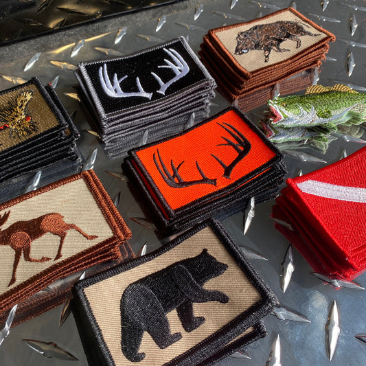 WILDLIFE/SPORTSMAN -Iron-On/Sew-On Patches