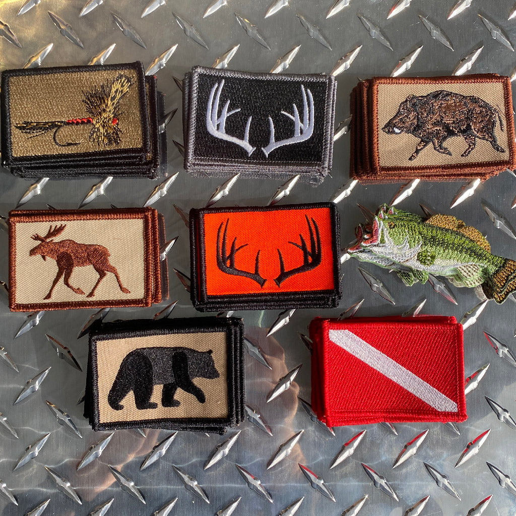 WILDLIFE/SPORTSMAN -Iron-On/Sew-On Patches