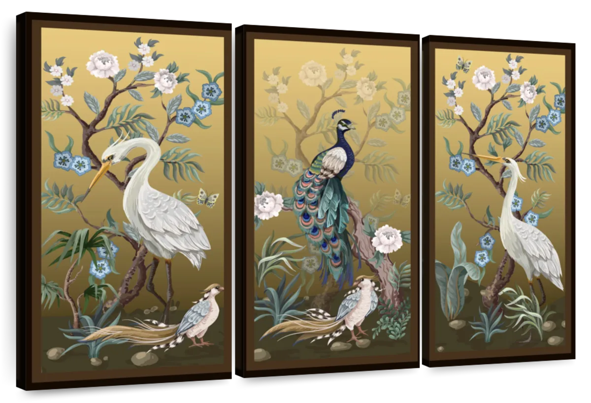 Elegant Birds Wall Art