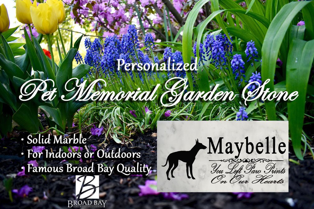 Ibizan Hound Memorial Stone Personalized Garden Rock Grave Marker Outdoor or Indoor