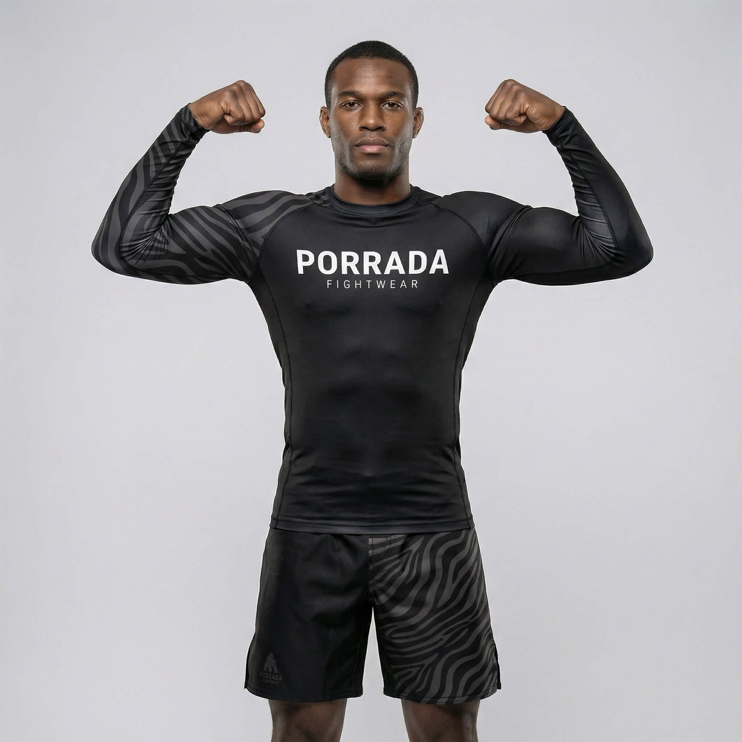 IBJJF BLACK RANKED RASH GUARD