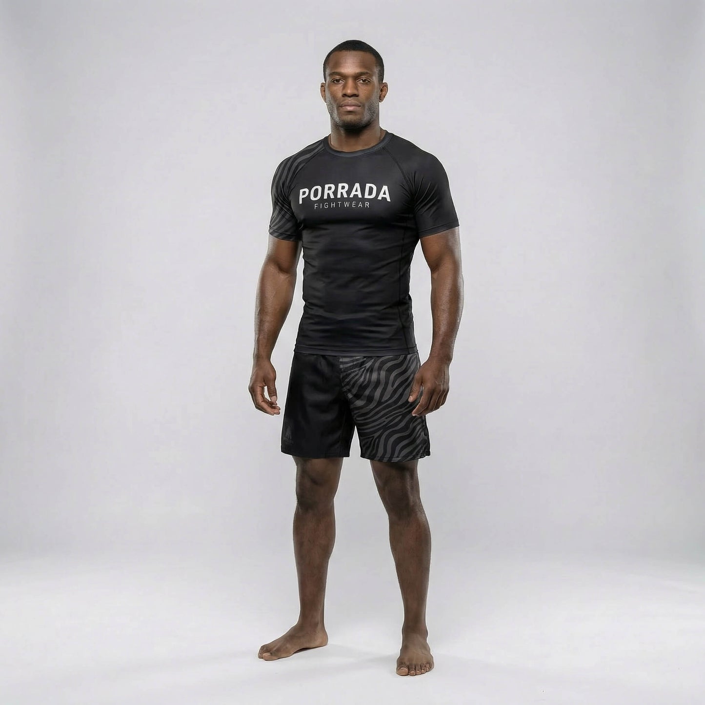 IBJJF BLACK RANKED FIGHT SHORTS
