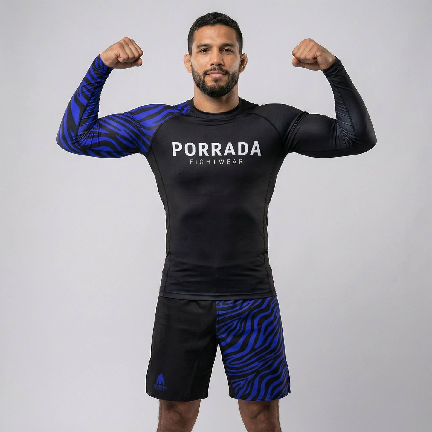 IBJJF BLUE RANKED RASH GUARD
