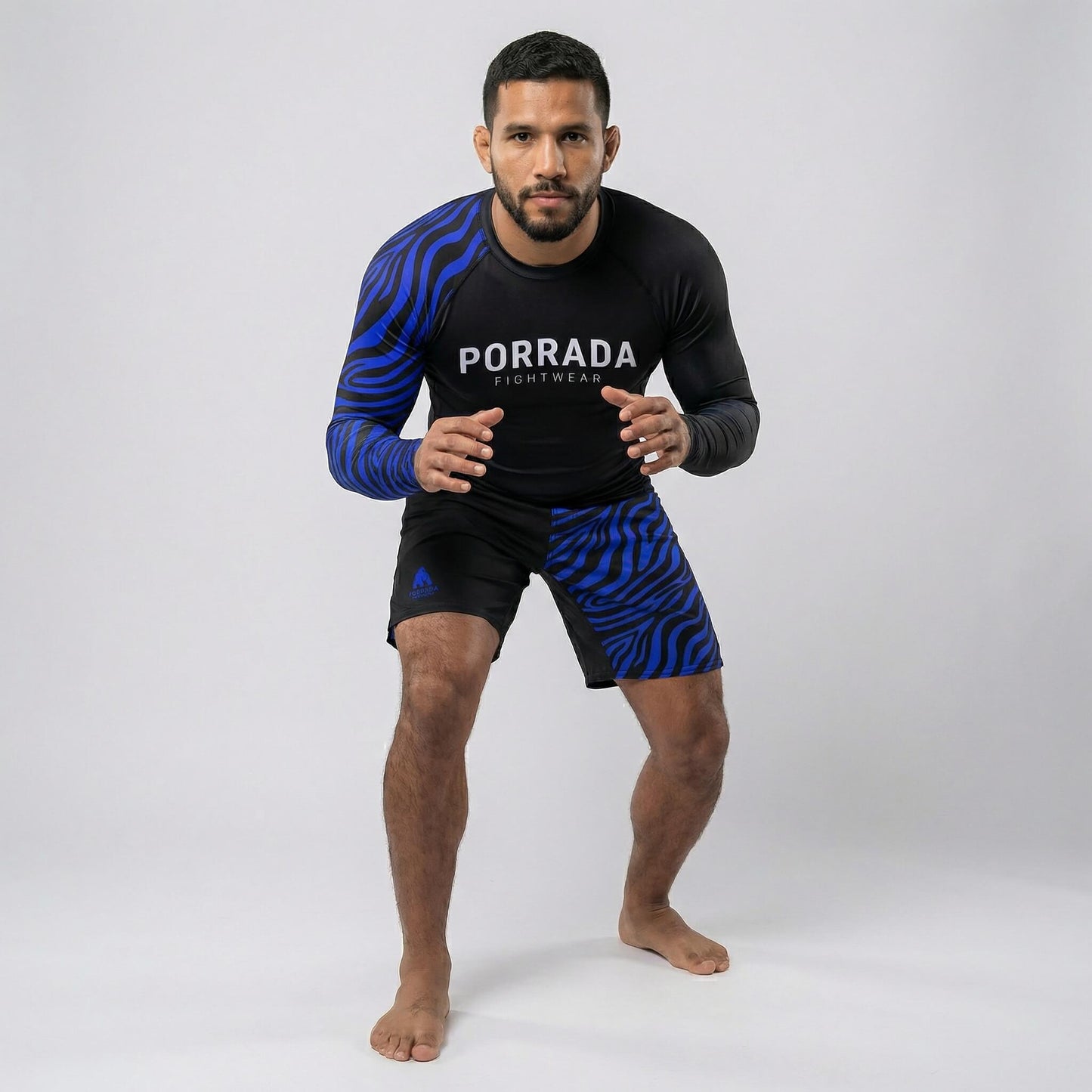 IBJJF BLUE RANKED RASH GUARD