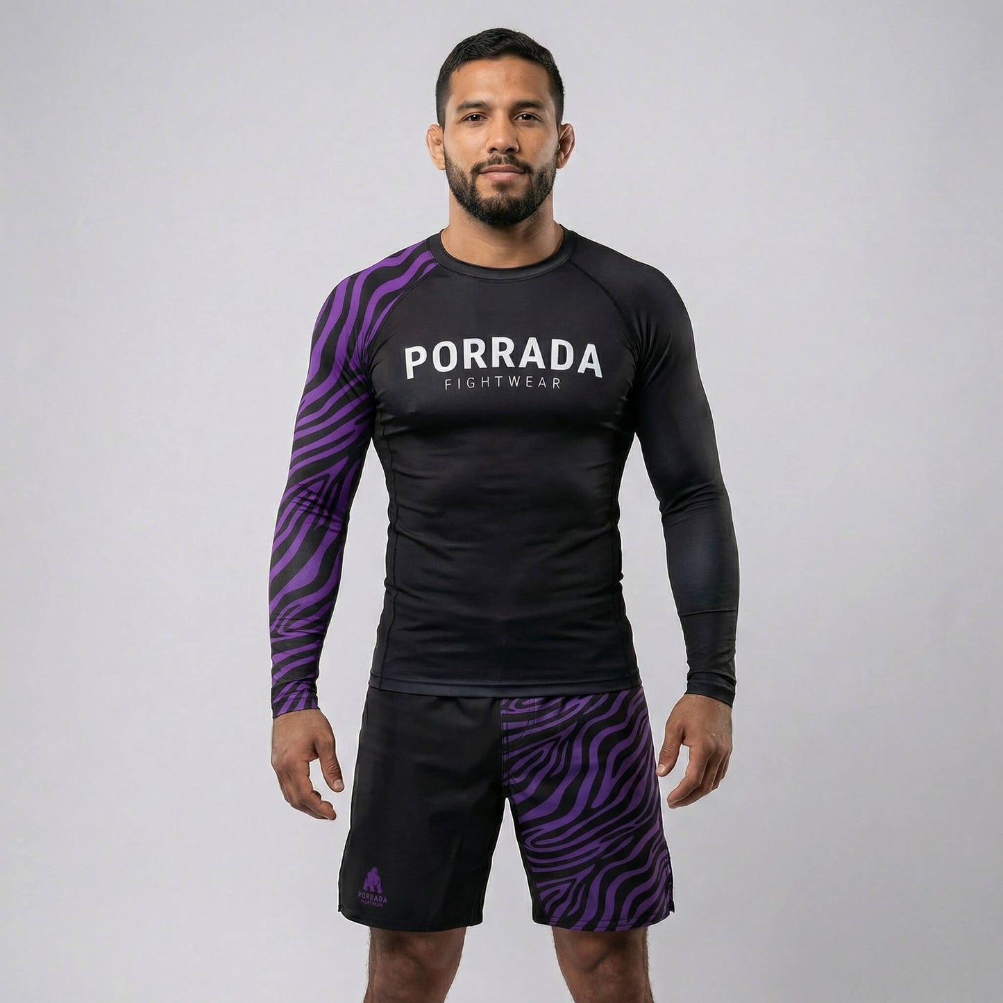 IBJJF PURPLE RANKED RASH GUARD