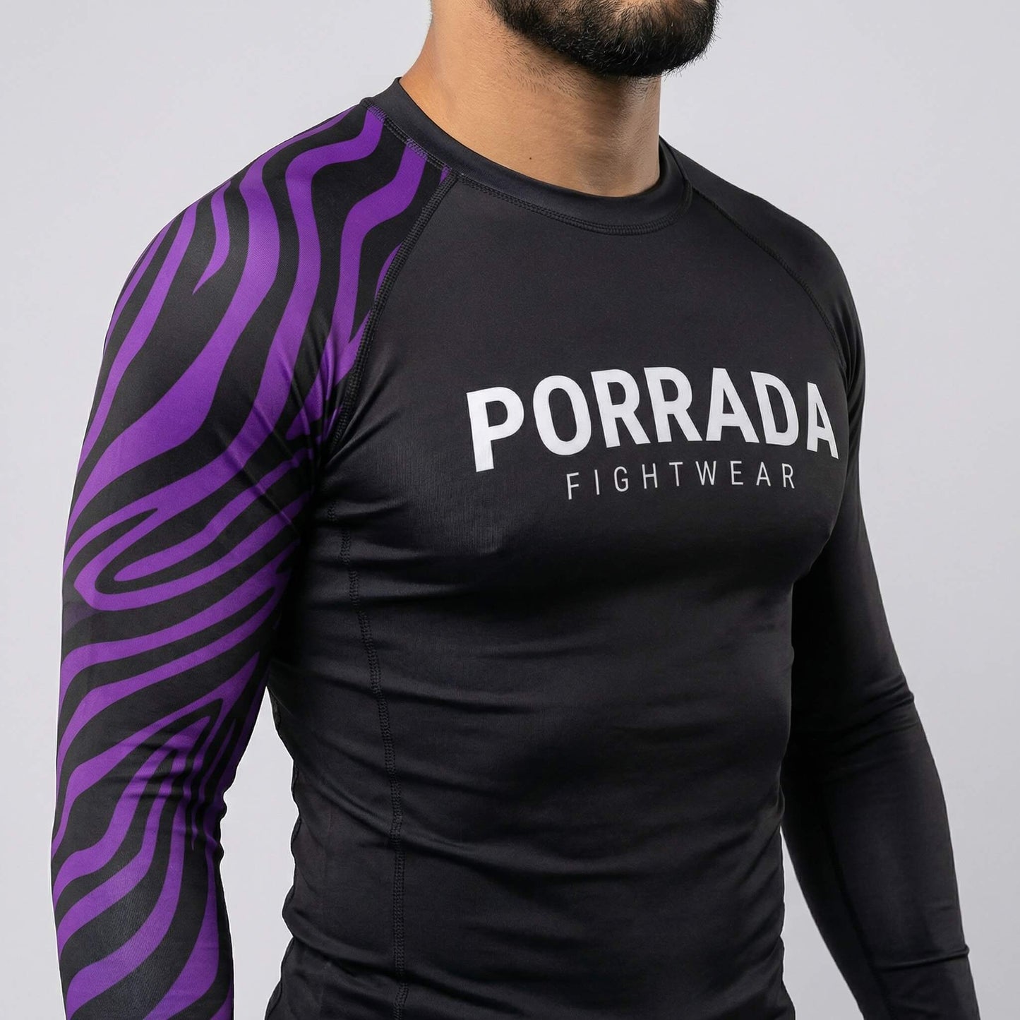 IBJJF PURPLE RANKED RASH GUARD