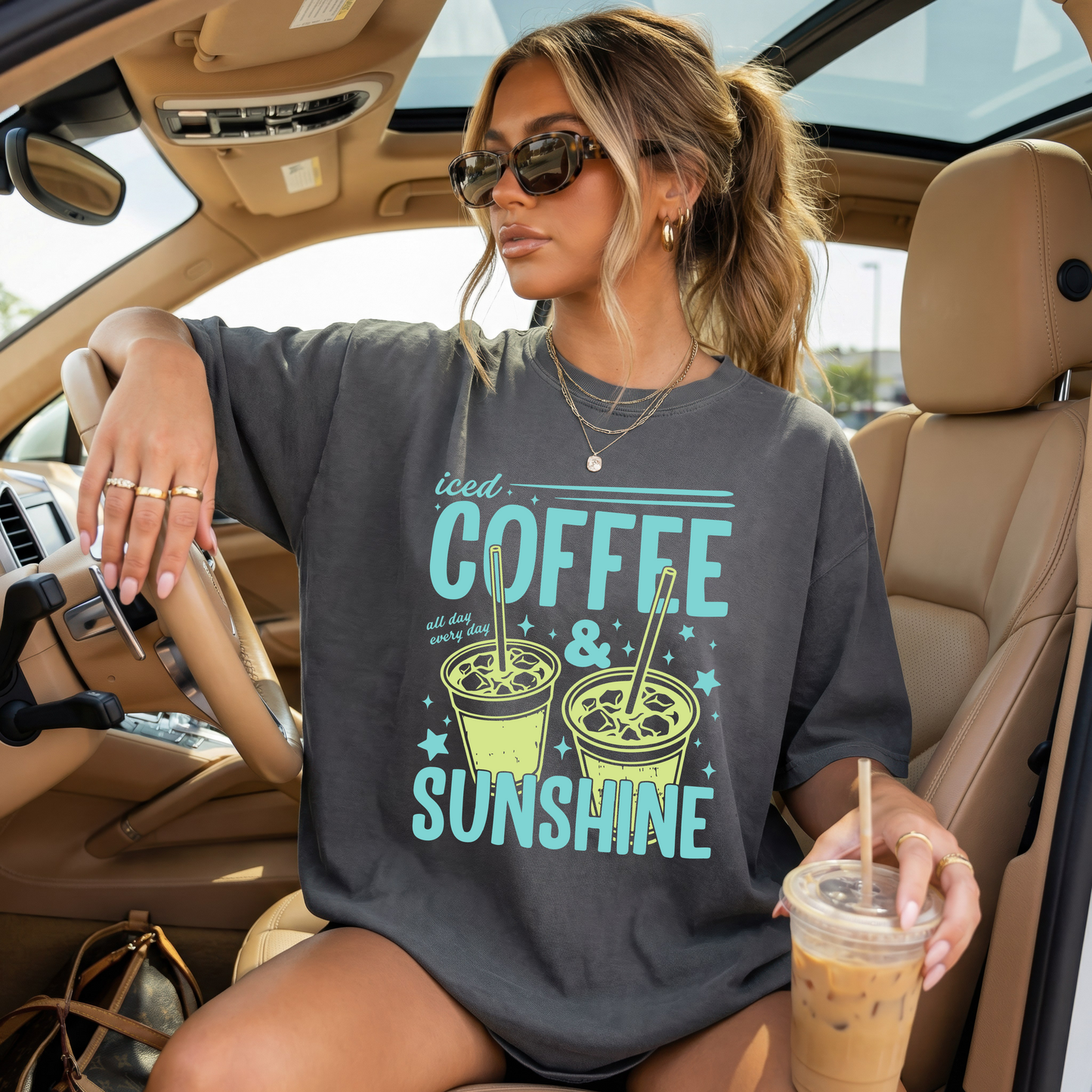 Iced Coffee & Sunshine T-Shirt