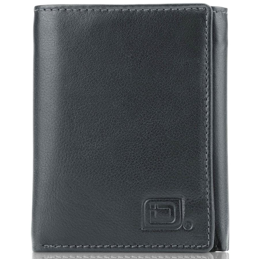 Mens RFID Wallet - Extra Capacity Trifold 7 slot with ID Window