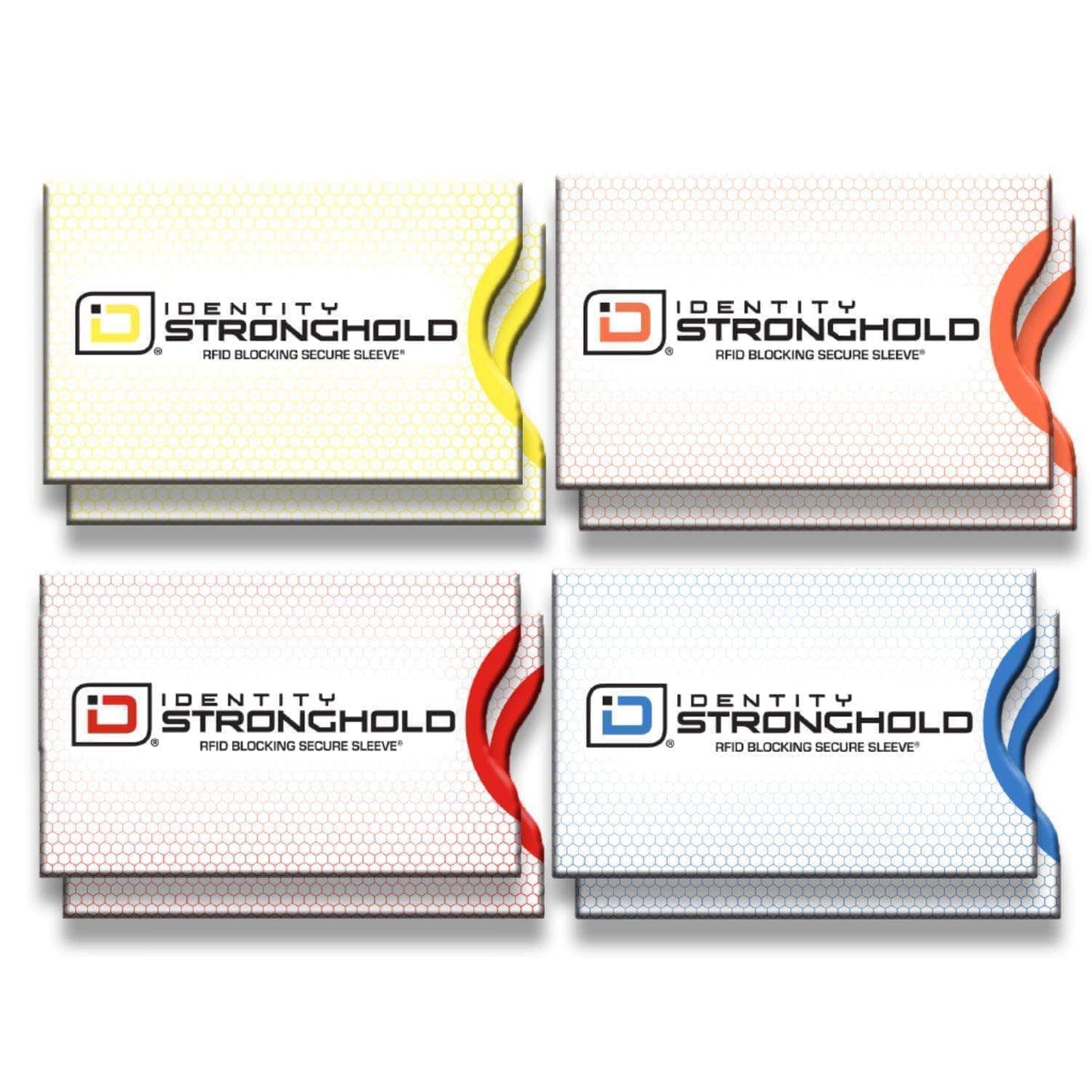 RFID Blocking Credit Card and Passport Sleeves - Honeycomb 20 Pack