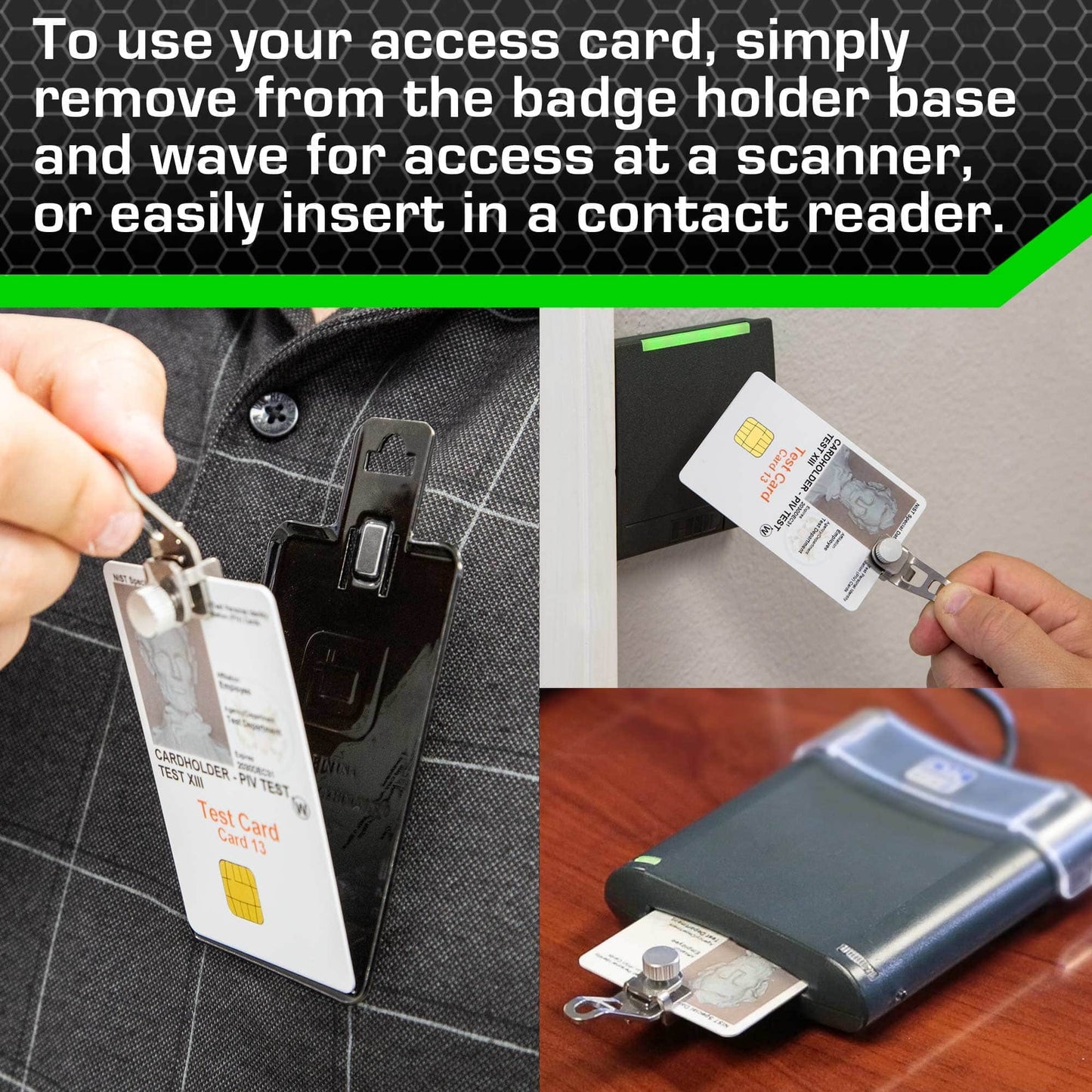 All Metal Magnetic Badge Holder - RFID Secure Badge Holder Genesis™ with BloxProx™