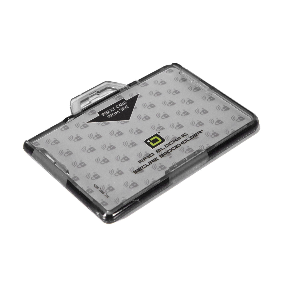 Secure Badge Holder BloxProx ™ Lite LANDSCAPE - Protects 125Khz HID Prox - 1 ID Card Holder
