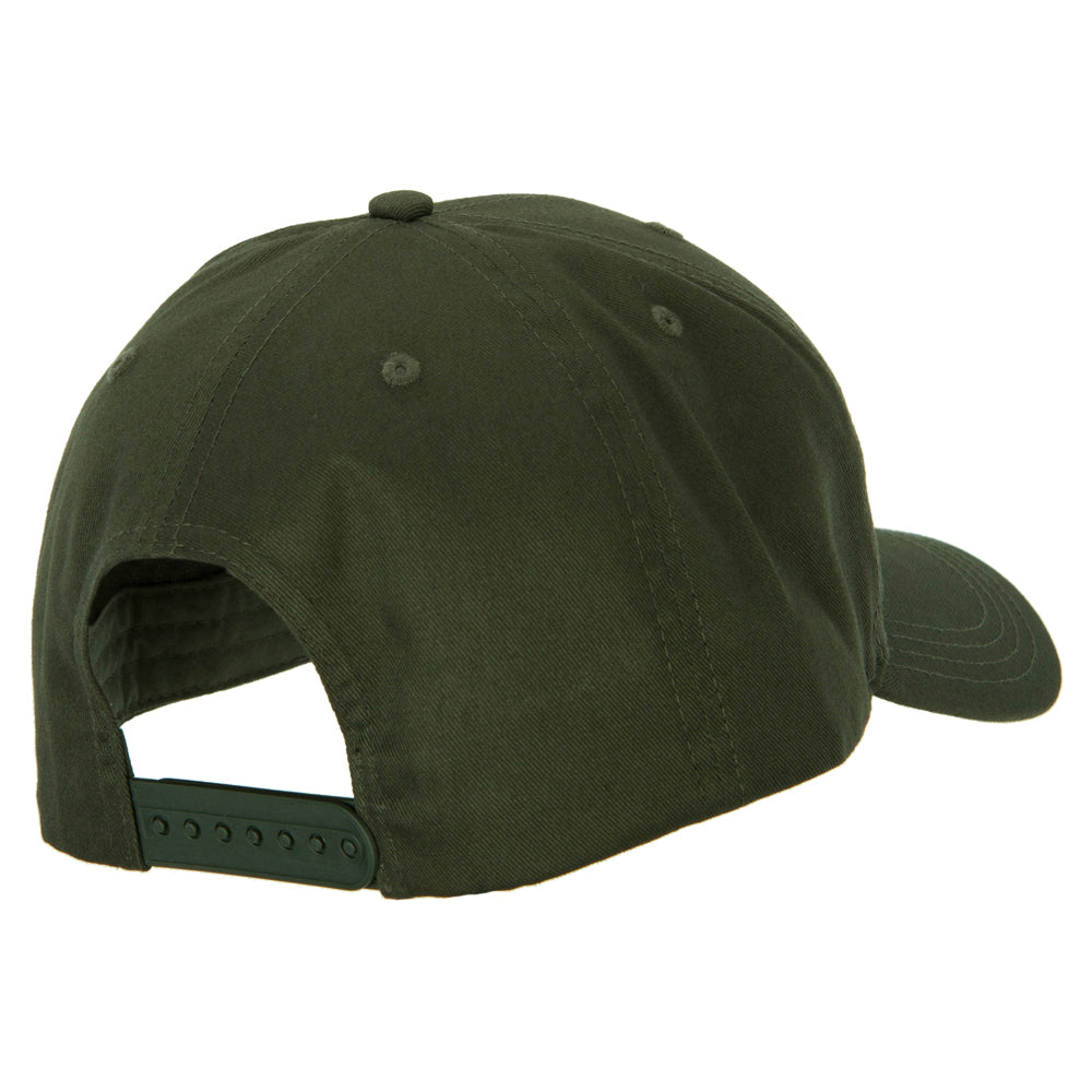 Big Size Structured Solid Poly Cotton Twill High Profile Pro Style Cap