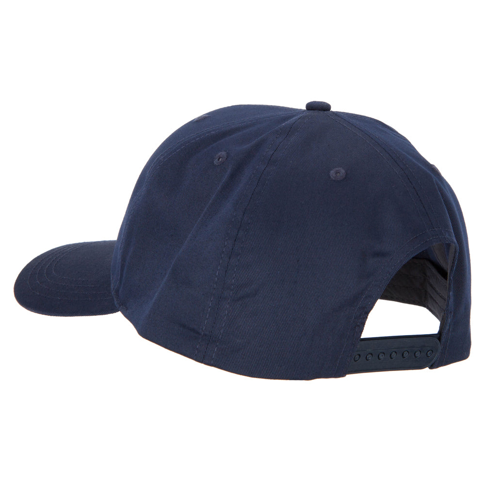 Big Size Structured Solid Poly Cotton Twill High Profile Pro Style Cap