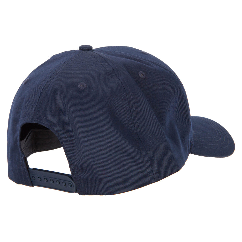 Big Size Structured Solid Poly Cotton Twill High Profile Pro Style Cap