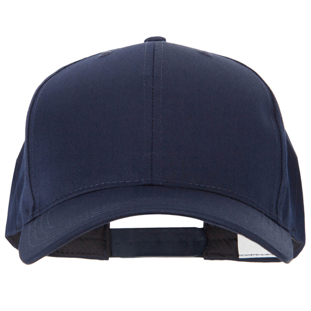 Big Size Structured Solid Poly Cotton Twill High Profile Pro Style Cap