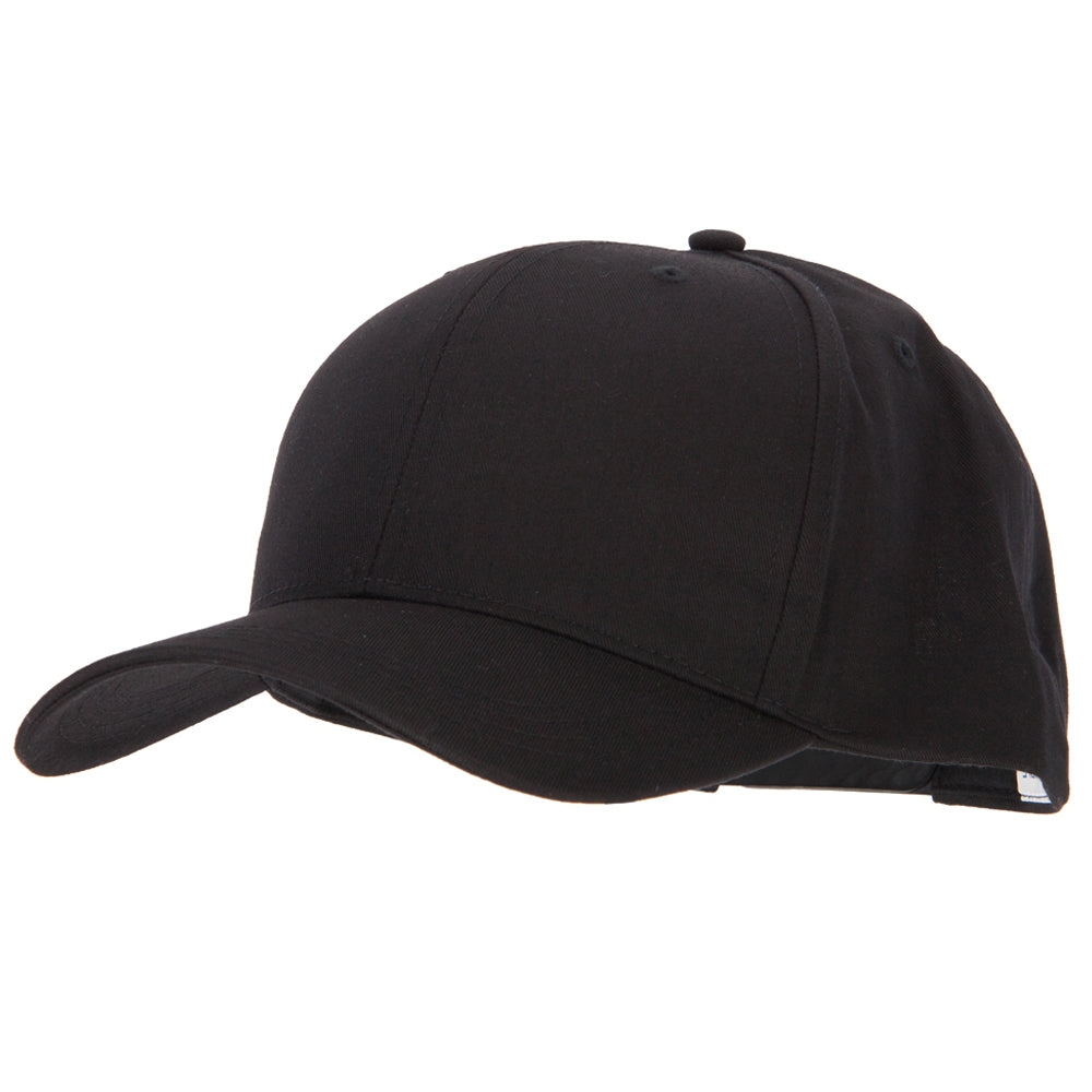 Big Size Structured Solid Poly Cotton Twill High Profile Pro Style Cap