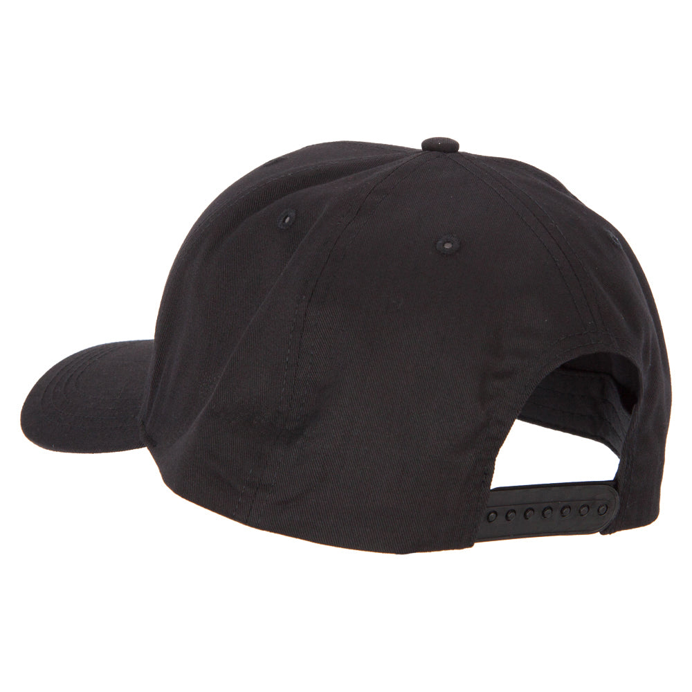 Big Size Structured Solid Poly Cotton Twill High Profile Pro Style Cap