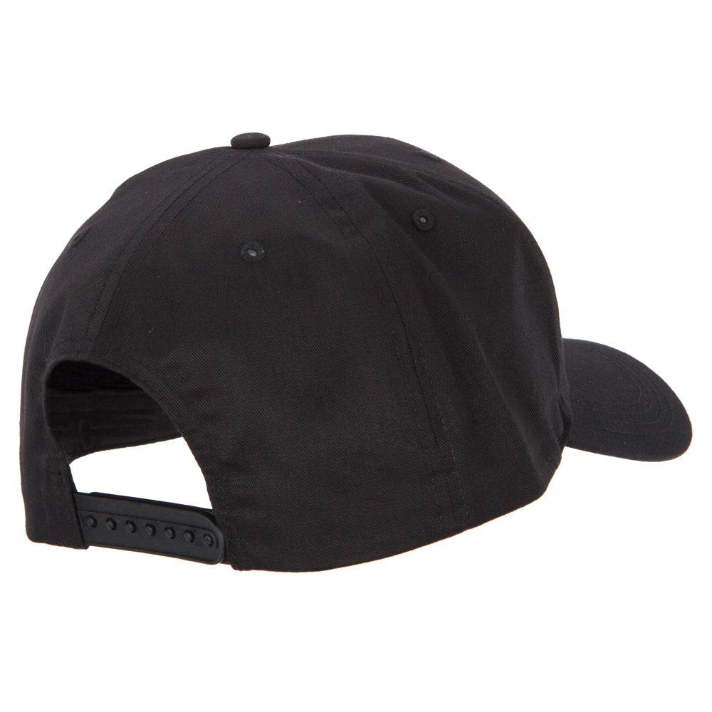 Big Size Structured Solid Poly Cotton Twill High Profile Pro Style Cap