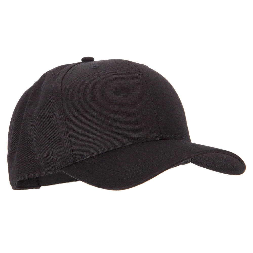 Big Size Structured Solid Poly Cotton Twill High Profile Pro Style Cap