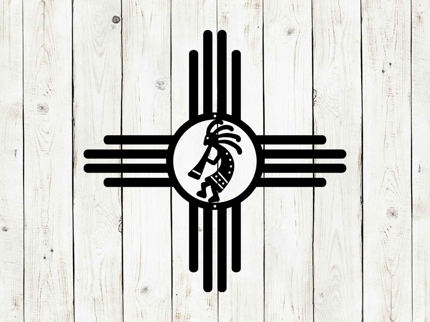 Zia Sun Kokopelli Metal Sign | Southwest Outdoor Decor
