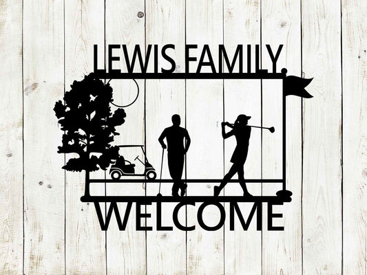 Golf Custom Metal Sign
