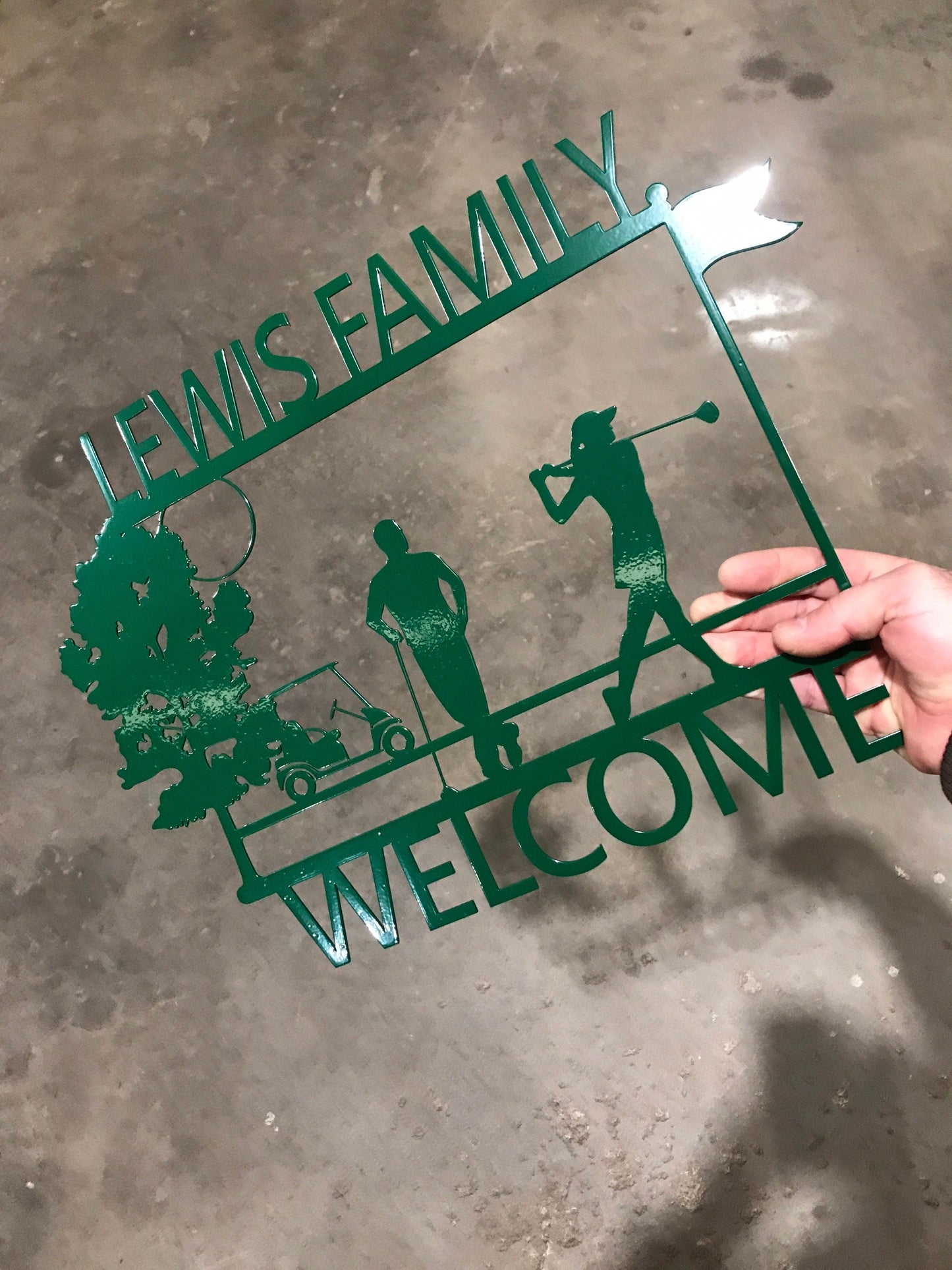 Golf Custom Metal Sign