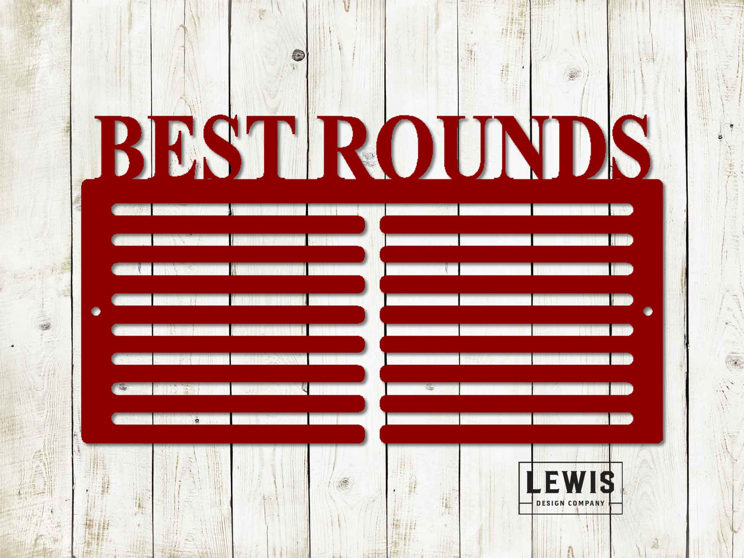 Golf Scorecard Display Custom Name Metal Sign